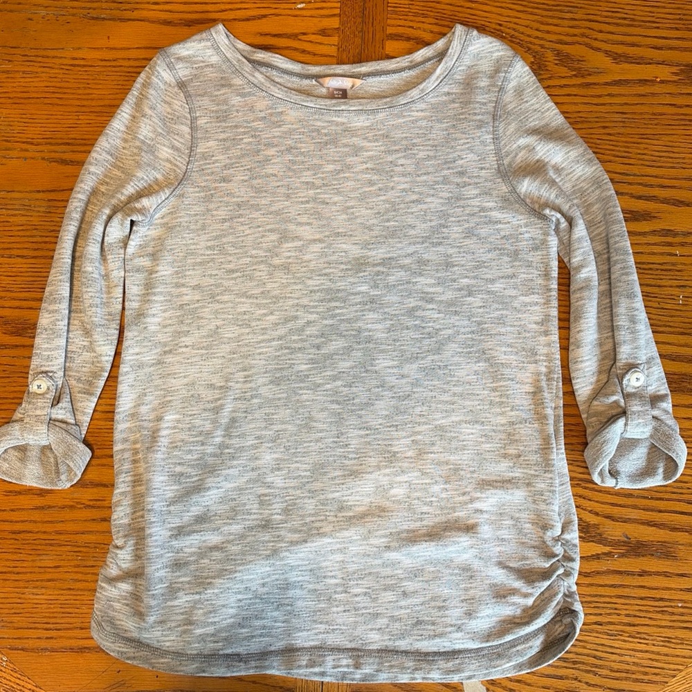 White Stag Light Gray 3/4 Length Sleeve Women’s Shirt Small